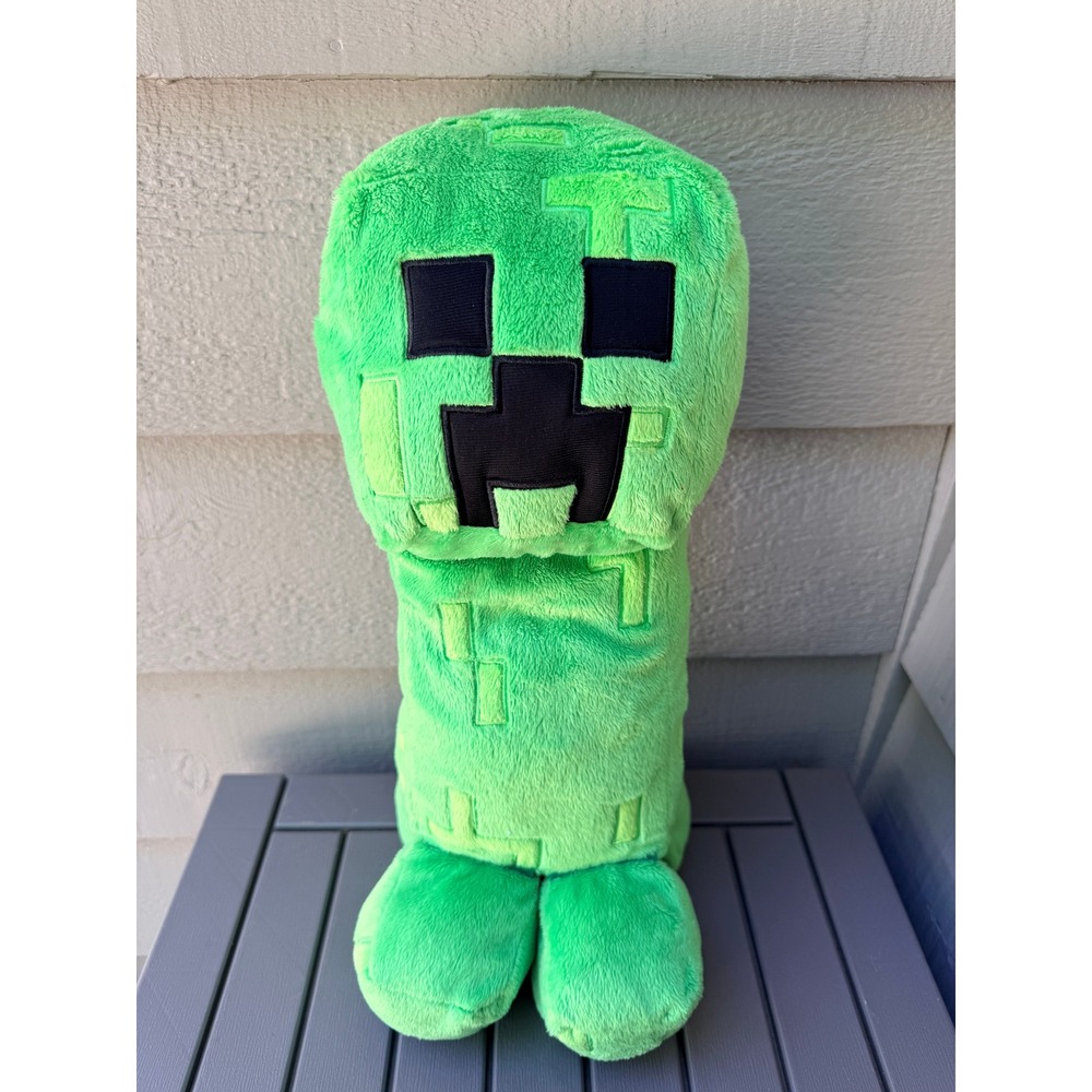 Minecraft Creeper Plush Jinx Mojang Green Large 19 Inch Stuffed Toy - BM